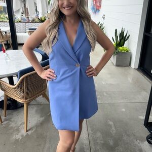 French Connection Blue Blazer Dress worn once